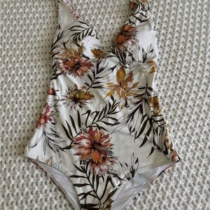 Rip Curl White Floral Swimsuit